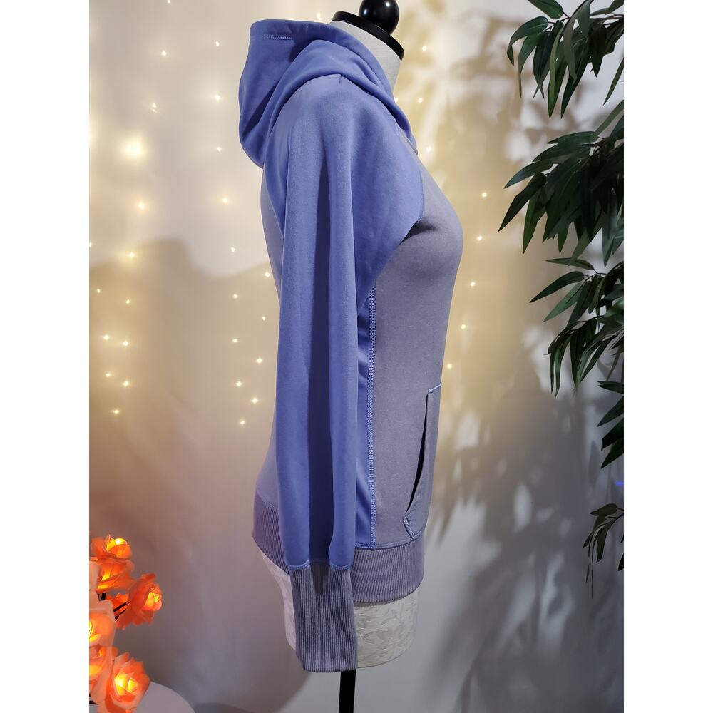 Nike Therma-Fit Fleece Lined Hoodie Women's Size XS Embroidered Logo Purple - Picture 3 of 8